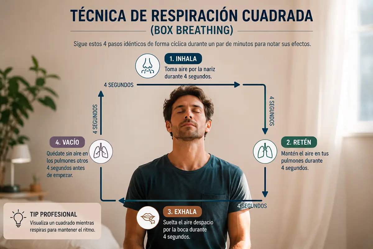 Técnica de respiración cuadrada